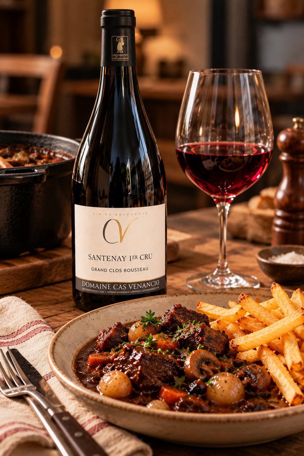Verres de vin et plats à partager pour découvrir les accords mets et vins conseillés par votre caviste